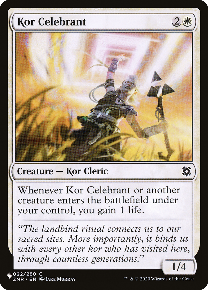 Kor Celebrant [The List Reprints]